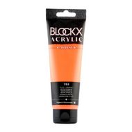 Краски акриловые "Blockx" 763 неоновый оранжевый 120 мл., туба