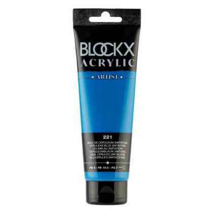 Краски акриловые "Blockx" 221 церулеум, 120 мл., туба