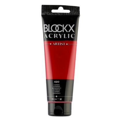 Краски акриловые "Blockx" 420 кармин, 120 мл., туба