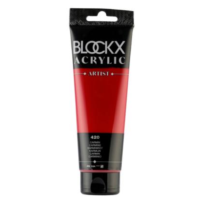 Краски акриловые "Blockx" 420 кармин, 120 мл., туба