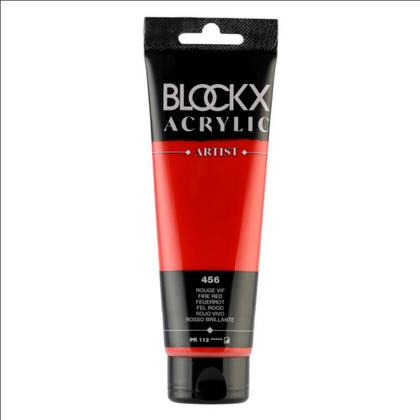 Краски акриловые "Blockx" 456 яркий красный, 120 мл., туба