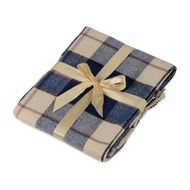 Плед "Tartan" 110*174 см, акрил, синий