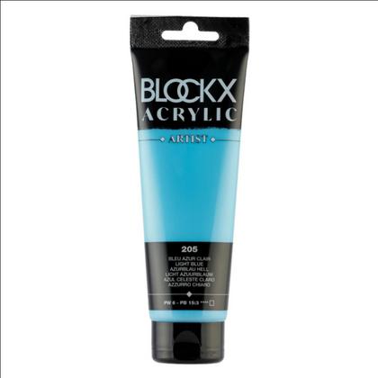 Краски акриловые "Blockx" 205 светлый лазурный, 120 мл., туба