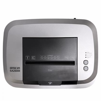 Уничтожитель Office Kit SA250M 1.9x12 (P-5, 1.9х10 мм, 9 лист., 35литров, автоподатчик 230 листов)