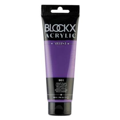 Краски акриловые "Blockx" 901 фиолетовый светлый, 120 мл., туба