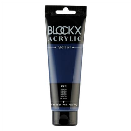 Краски акриловые "Blockx" 270 индиго, 120 мл., туба
