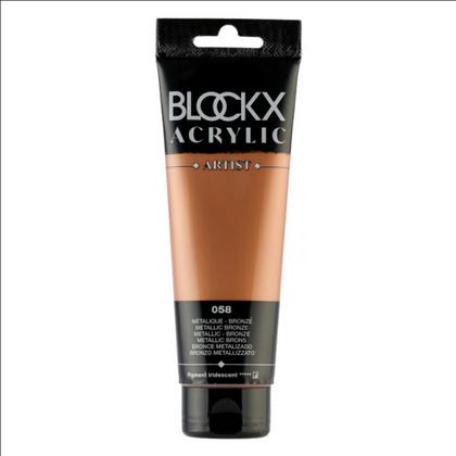 Краски акриловые "Blockx" 058 бронза металлик, 120 мл., туба