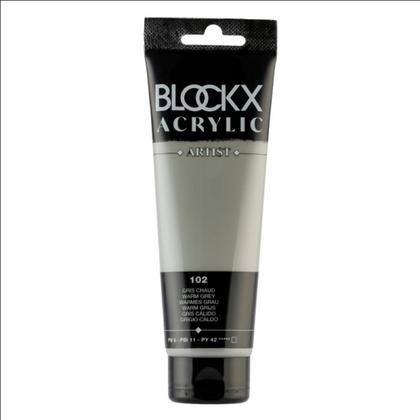 Краски акриловые "Blockx" 102 теплый серый, 120 мл., туба