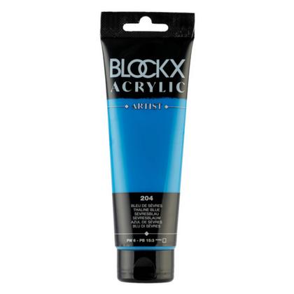 Краски акриловые "Blockx" 204 севрский синий, 120 мл., туба