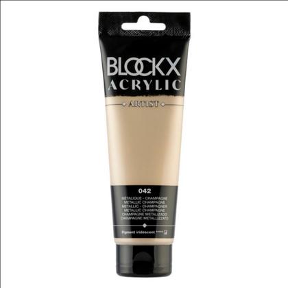 Краски акриловые "Blockx" 042 шампань металлик, 120 мл., туба