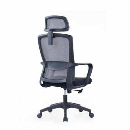 Кресло д/руководителя SitZone U-060A сетка/ткань, черный, крестов. пластик, 2 шт/упак