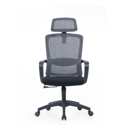 Кресло д/руководителя SitZone U-060A сетка/ткань, черный, крестов. пластик, 2 шт/упак