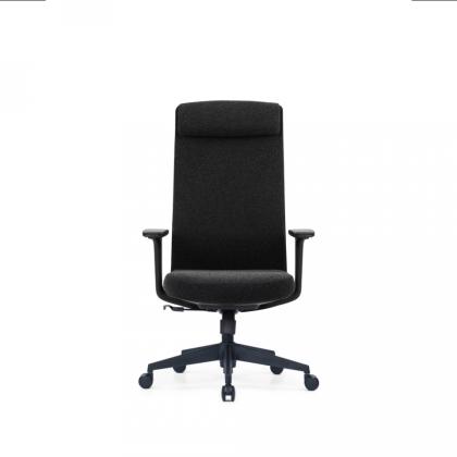 Кресло д/руководителя SitZone CH-366A-WB ткань, черный, крестов. пластик, регулир. подголов., регулир. подлокотн.