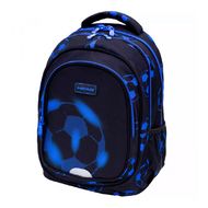 Рюкзак для учащихся средних и старших классов "Neo Blue Football" полиэстер,  уплотн. спинка, черный