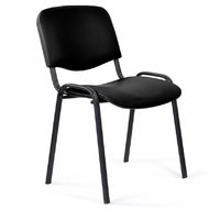 Стул д/посетителей ИЗО BL экокожа, черный V-4