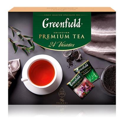 Чай "Greenfield" 96 пак*1,75 гр., ассорти, набор 24 вида, Premium Tea Collecton