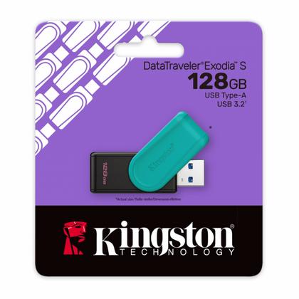 Карта памяти USB Flash 3.2 128 Gb DTXS, пластик, Kingston DataTraveler Exodia
