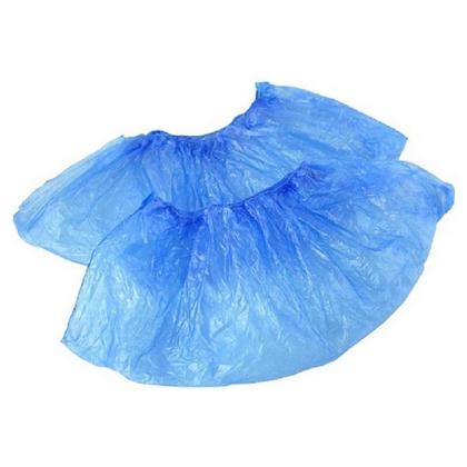 Бахилы эконом +, цв.синий, 16 мкм, 2 г, ПНД, 50 пар/упак