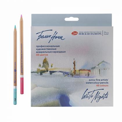 Карандаш акварельный "Белые ночи" набор 48 цв., в картонной коробке