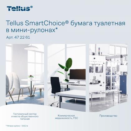 Бумага туалетная  Tellus Комфорт TP9 SmartChoice в мини-рулонах 118,2м, 2-сл.