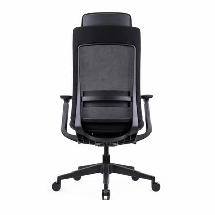 Кресло д/руководителя SitZone E-VL002A-BS сетка/ткань, серый, крестов. пластик, корпус белый, регулир. подголов., регулир. подлокотн., слайдер