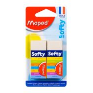 Набор ластиков "Softy" 2 шт., белый, блистер