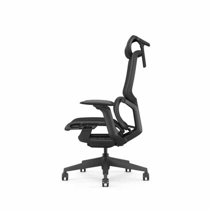 Кресло д/руководителя SitZone E-JX-002А сетка, белый, крестов. пластик, корпус белый, регулир. подголов., регулир. подлокотн., слайдер