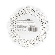 Салфетки бумажные ажурные d=12 см AVIORA, цв.белый, 250 шт