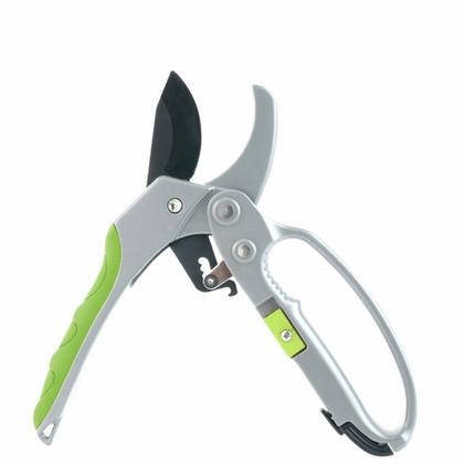 Секатор садовый "Deli" 200 мм, пласт. ручка, зеленый