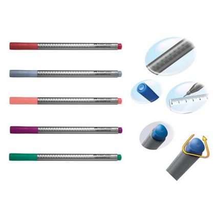 Ручка капиллярная "Grip" 0.4 мм, светло-гераниевый