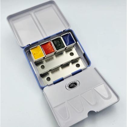 Краски акварельные "Aquarius. USK Symposium set" набор 4 цв., кюветы, металл. коробка