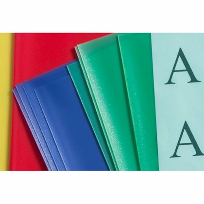 Папка уголок А4, 115 мк. "Inter-folia" оранжевый