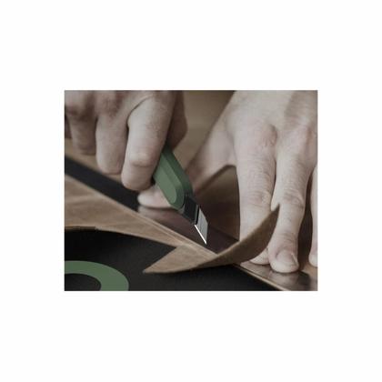 Нож строительный Deli HS EHT4009L 9 мм, Soft Touch, зеленый