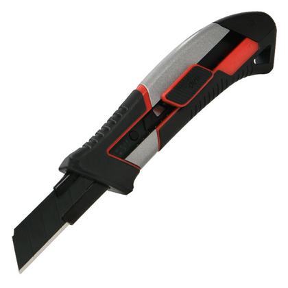 Нож строительный Deli YS DL4254 18 мм, прорезиненная рукоятка