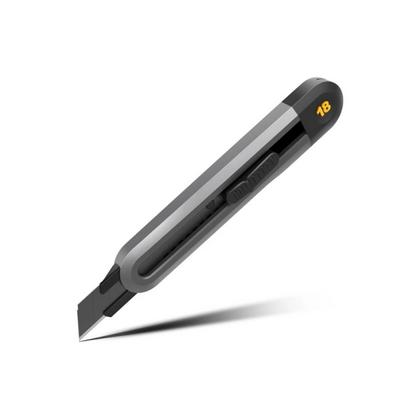 Нож строительный Deli HS EHT4018 18 мм, Soft Touch, черный