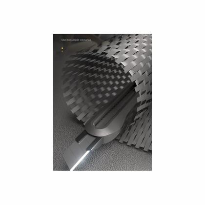 Нож строительный Deli HS EHT4009 9 мм, Soft Touch, черный