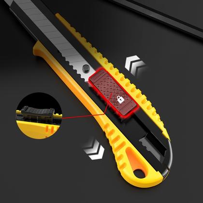 Нож строительный Deli YS EDL003B 18 мм 24 шт./упак, универсальный