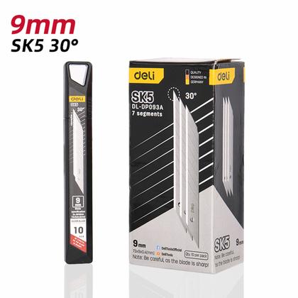 Лезвие для стр. ножа "Deli SK5" 9 мм, 10 шт.
