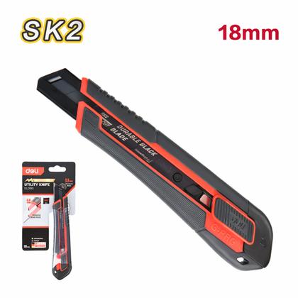 Нож строительный Deli YS EDL018G 18 мм, универсальный