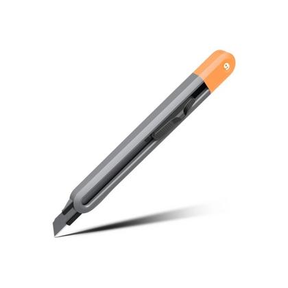 Нож строительный Deli HS HT4009C 9 мм, Soft Touch, оранжевый