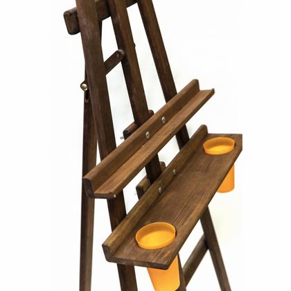 Мольберт лира "Малевичъ. Комфорт" сосна, коричневый