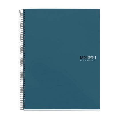 Тетрадь А4 210*297 мм, 80 л., в клетку "Miquelrius Ocean" спираль сбоку, обл. карт., синий