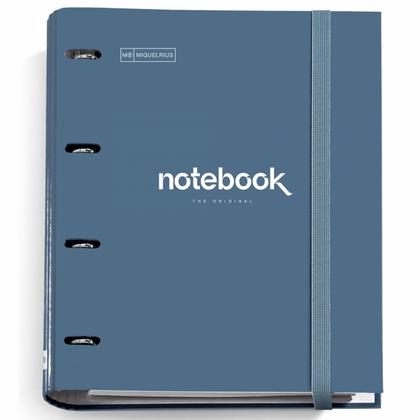 Тетрадь А4 210*297 мм, 100 л., в клетку "Emotions" на кольцах, сменный блок, т.-синий