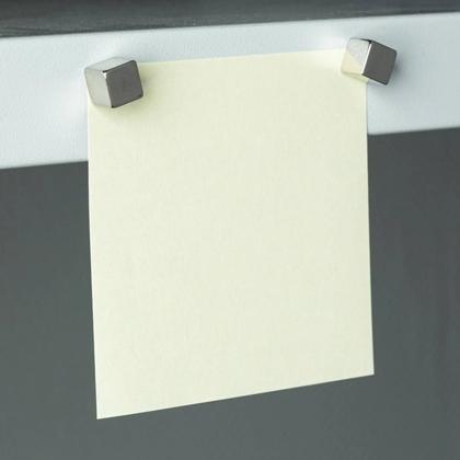 Кнопки магнитн. "Куб" 10*10 мм, 4 шт., д/досок, серебристый