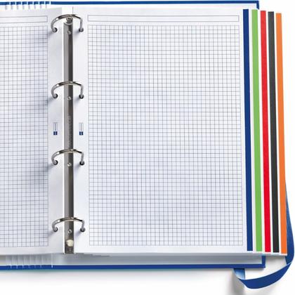 Тетрадь А4 210*297 мм, 100 л., в клетку "Emotions" на кольцах, сменный блок, серый