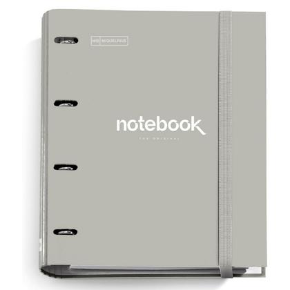 Тетрадь А4 210*297 мм, 100 л., в клетку "Emotions" на кольцах, сменный блок, серый