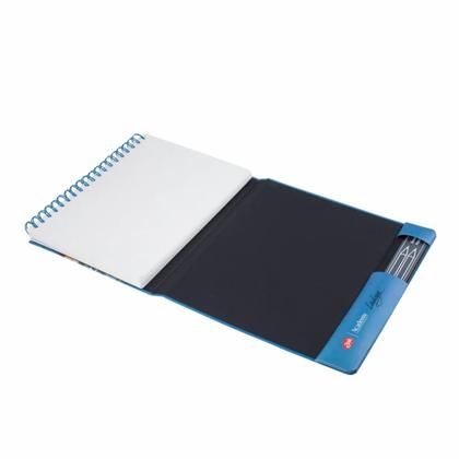 Скетчбук для акварели "Ладога" 17,5*25 см, 300 г/м2, 20 л., розовый, настольный, среднее зерно