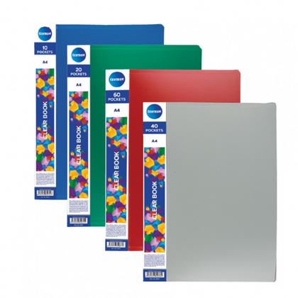 Папка на 20 карманов "Centrum" пласт., ассорти