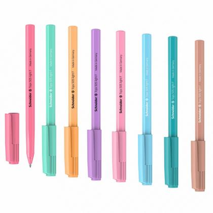 Ручка шарик. "Tops 505 F Pastel" 0,4мм., пласт., ассорти, стерж. синий