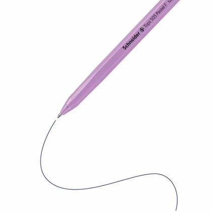 Ручка шарик. "Tops 505 F Pastel" 0,4мм., пласт., ассорти, стерж. синий